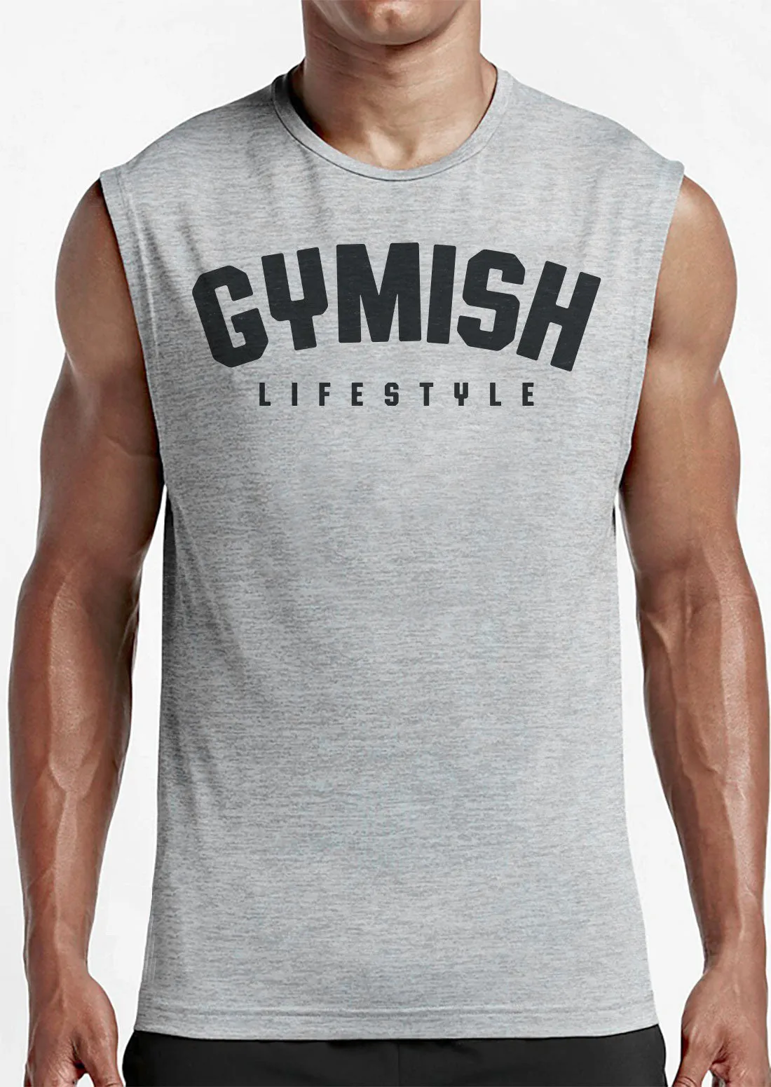 046. Gymish Lifestyle Workout Muscle Tank Top for Men