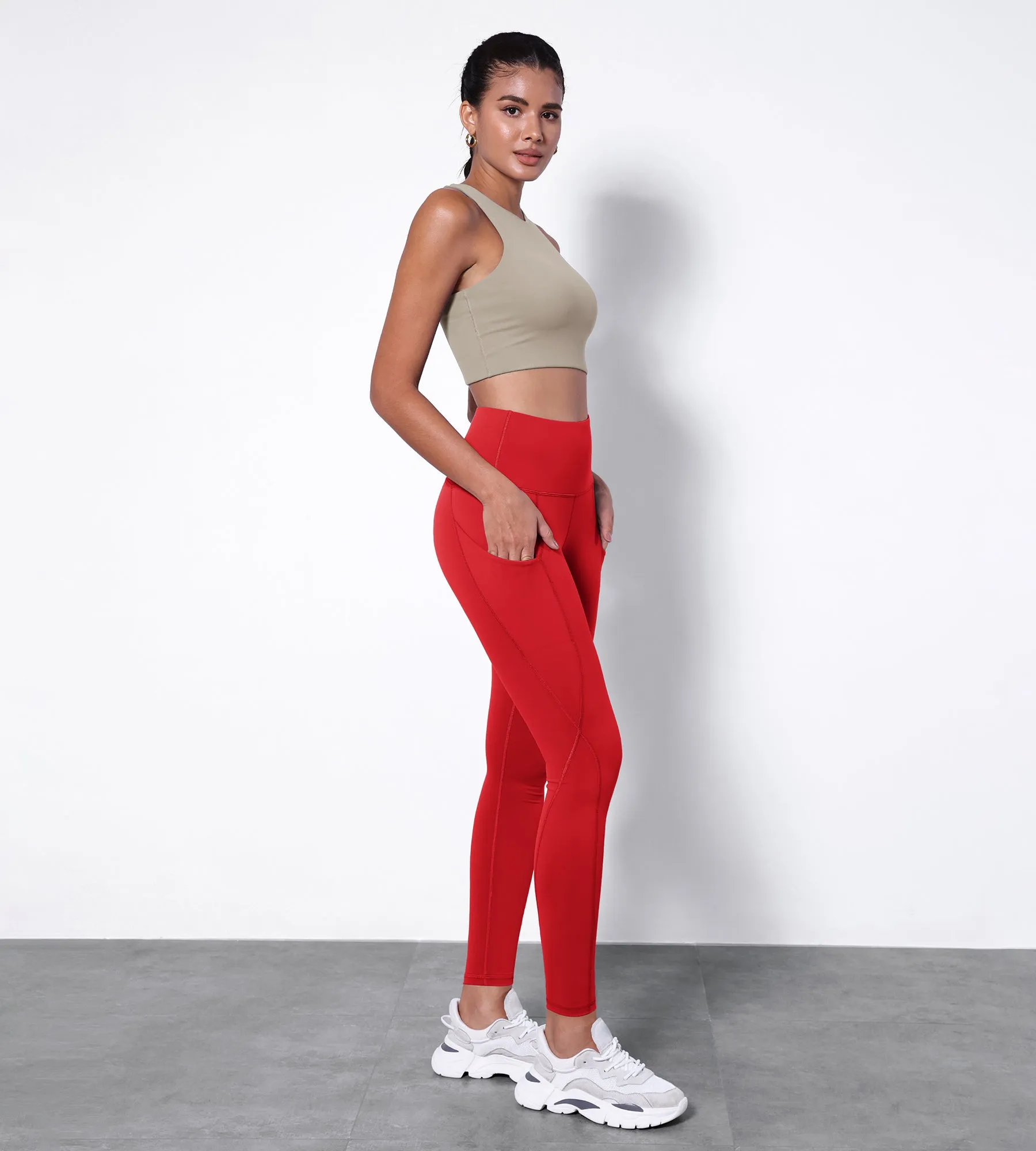 28" High Waisted Yoga Leggings with Pockets