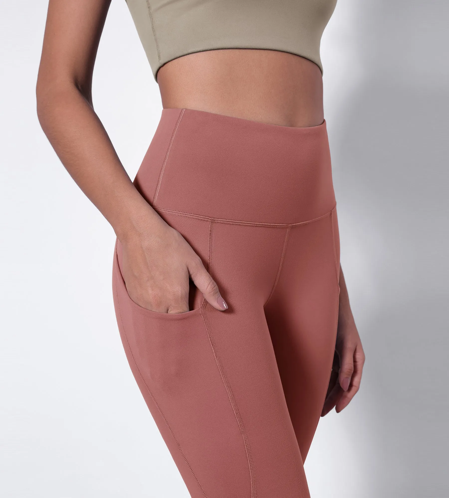 28" High Waisted Yoga Leggings with Pockets