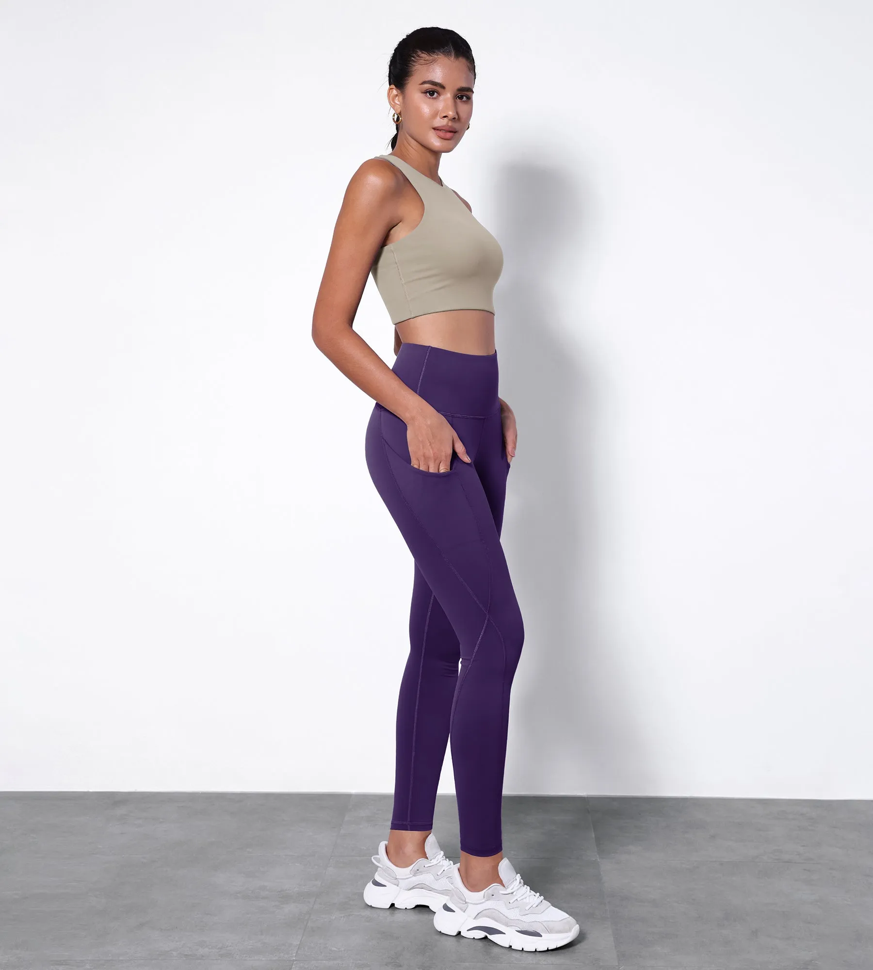 28" High Waisted Yoga Leggings with Pockets