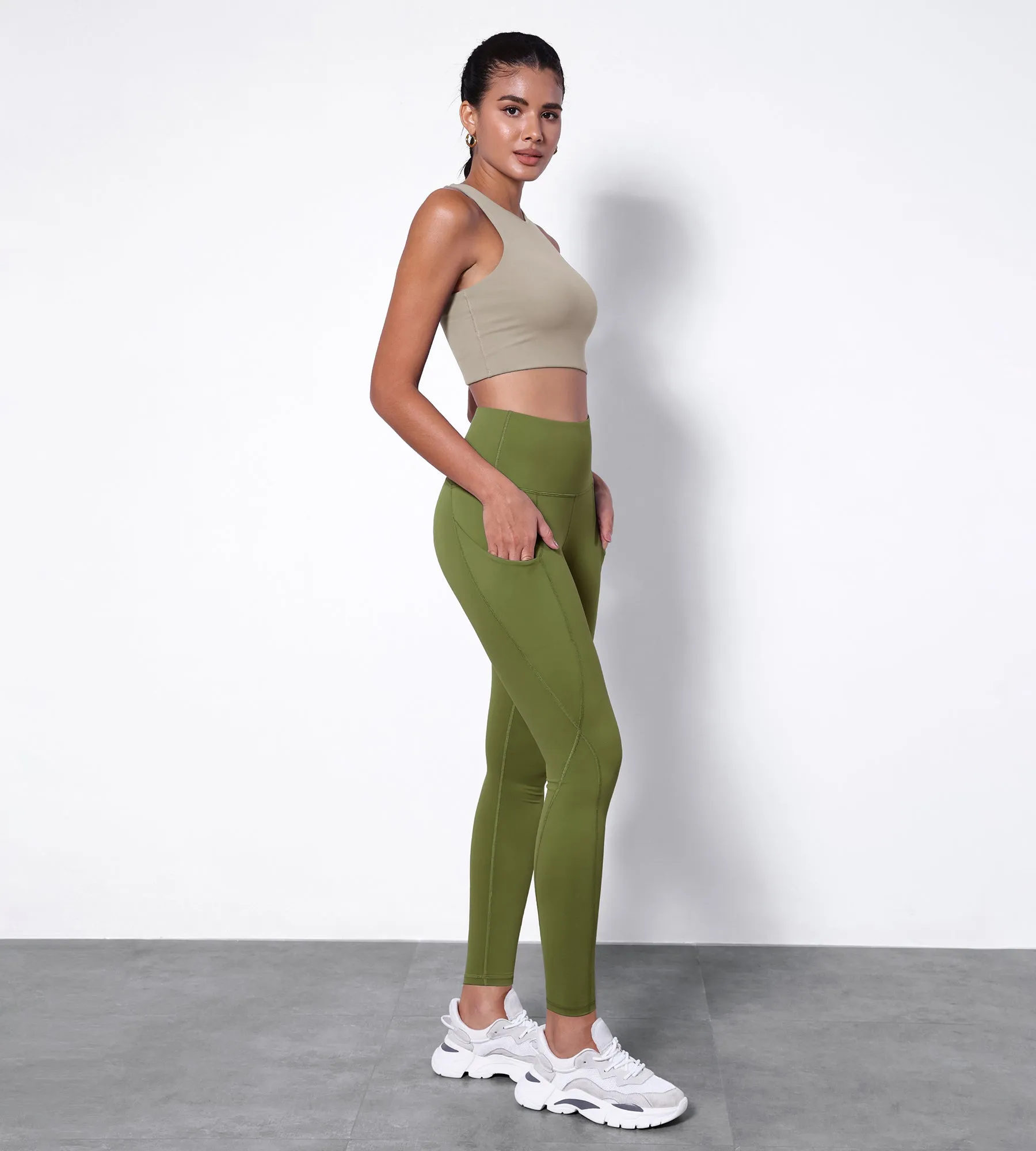 28" High Waisted Yoga Leggings with Pockets
