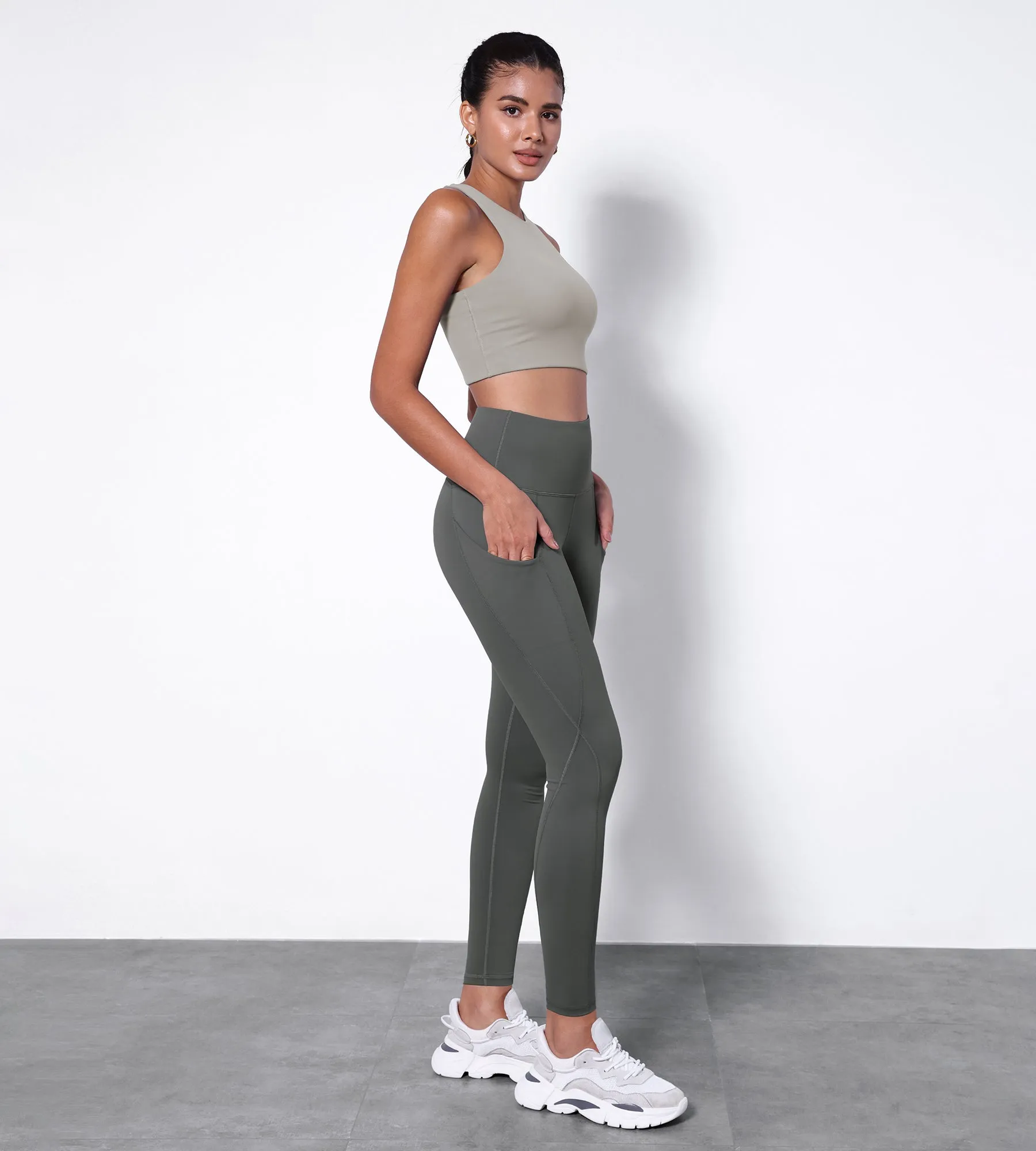 28" High Waisted Yoga Leggings with Pockets