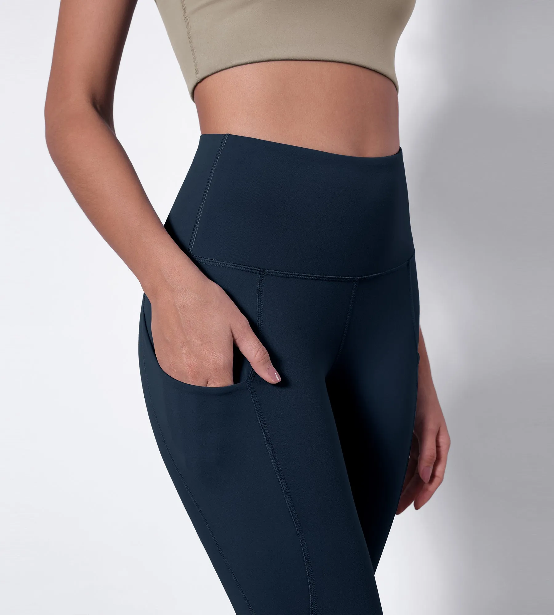 28" High Waisted Yoga Leggings with Pockets