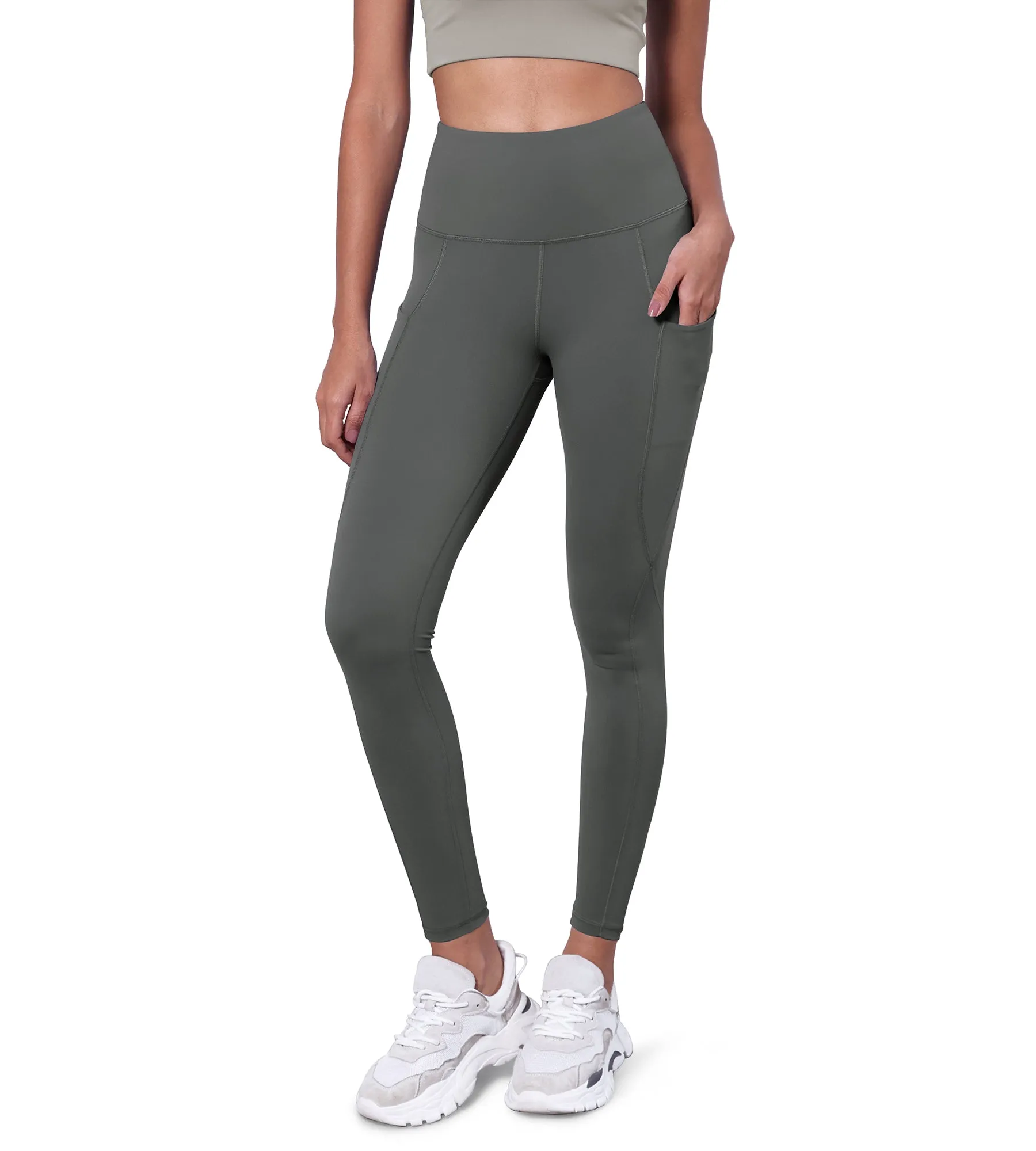 28" High Waisted Yoga Leggings with Pockets