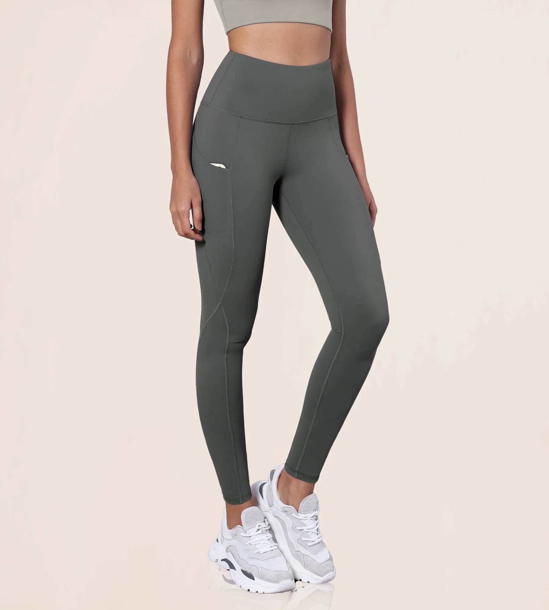 28" High Waisted Yoga Leggings with Pockets