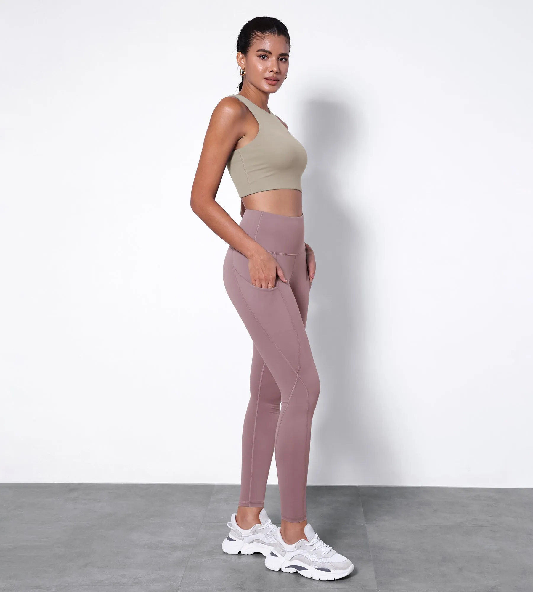 28" High Waisted Yoga Leggings with Pockets
