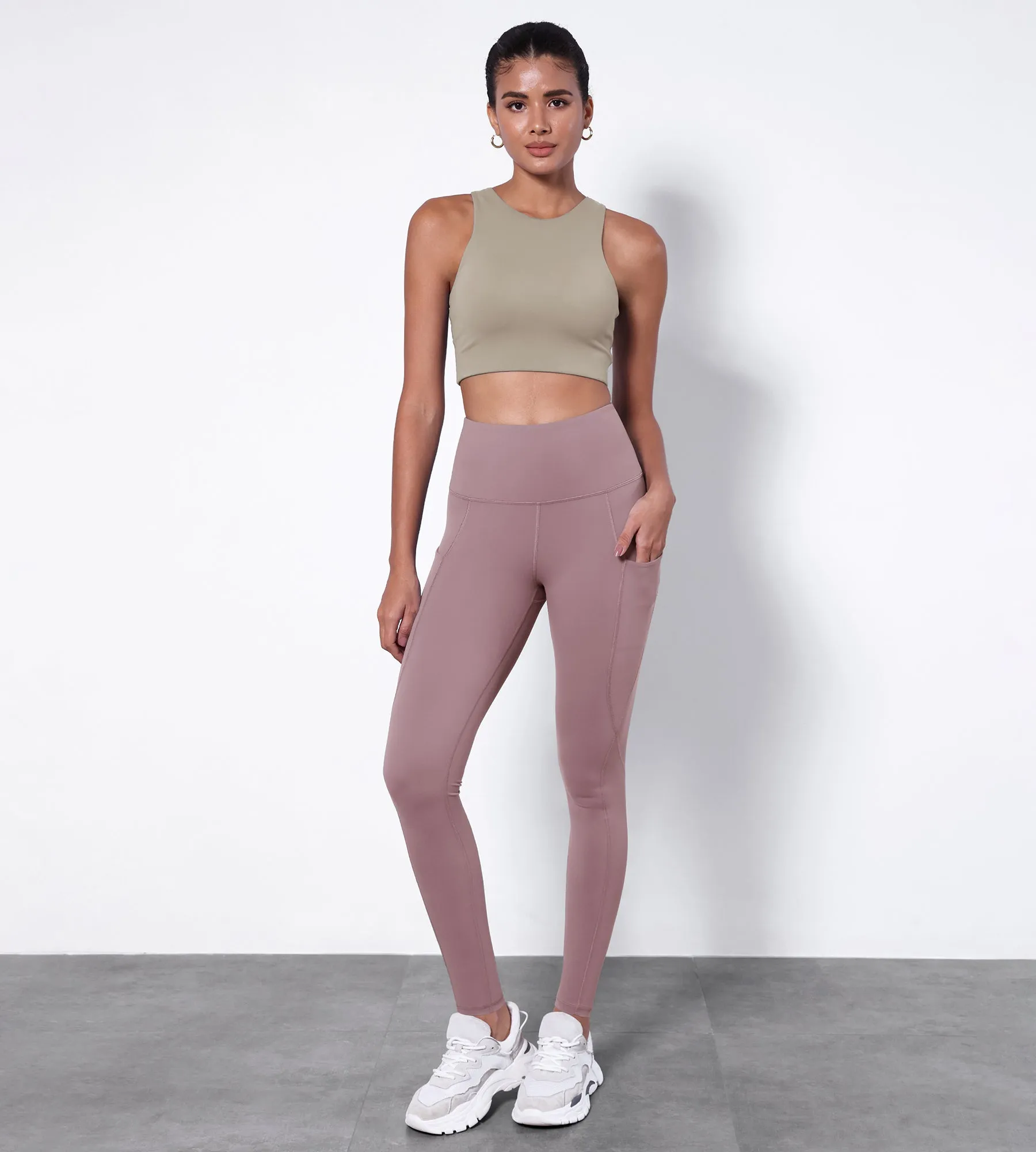 28" High Waisted Yoga Leggings with Pockets