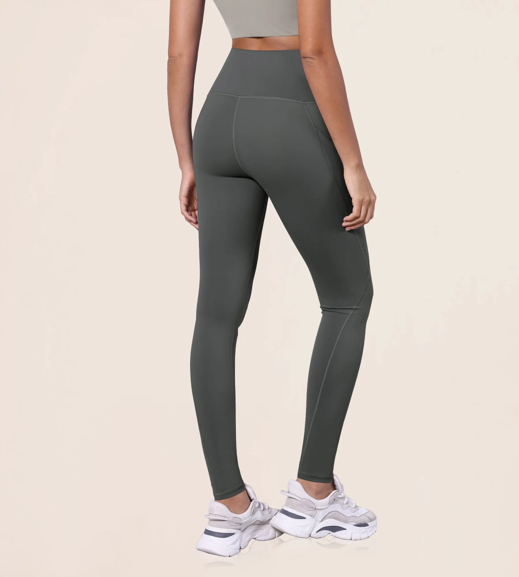 28" High Waisted Yoga Leggings with Pockets