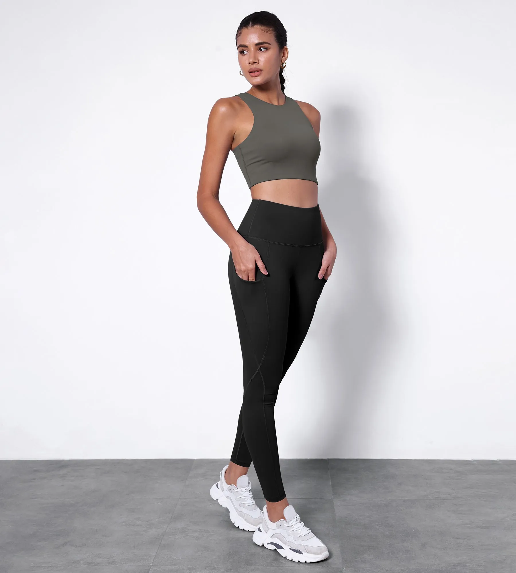 28" High Waisted Yoga Leggings with Pockets