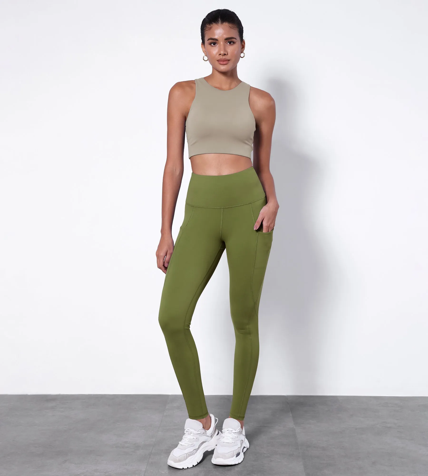 28" High Waisted Yoga Leggings with Pockets
