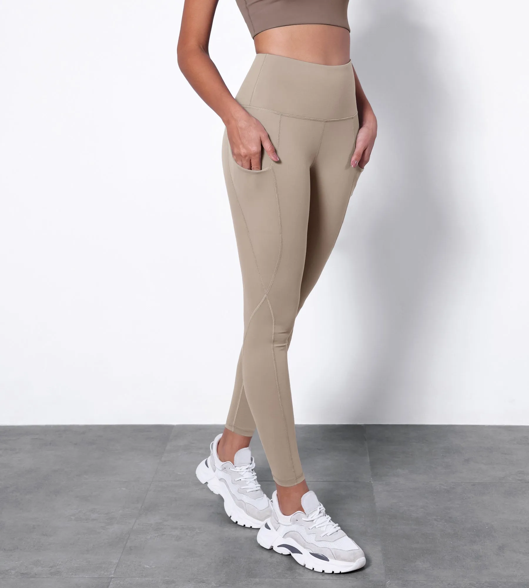 28" High Waisted Yoga Leggings with Pockets