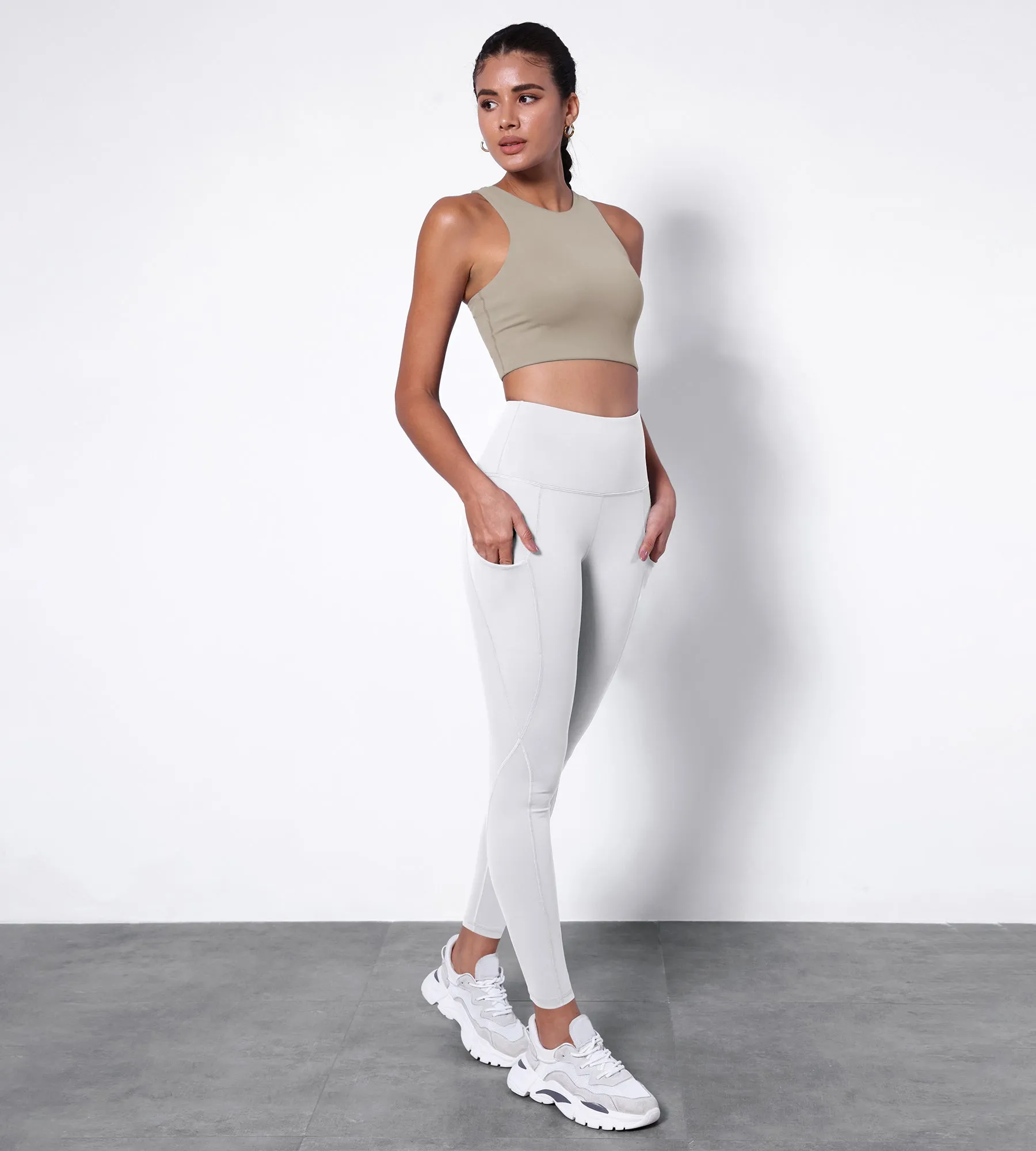 28" High Waisted Yoga Leggings with Pockets