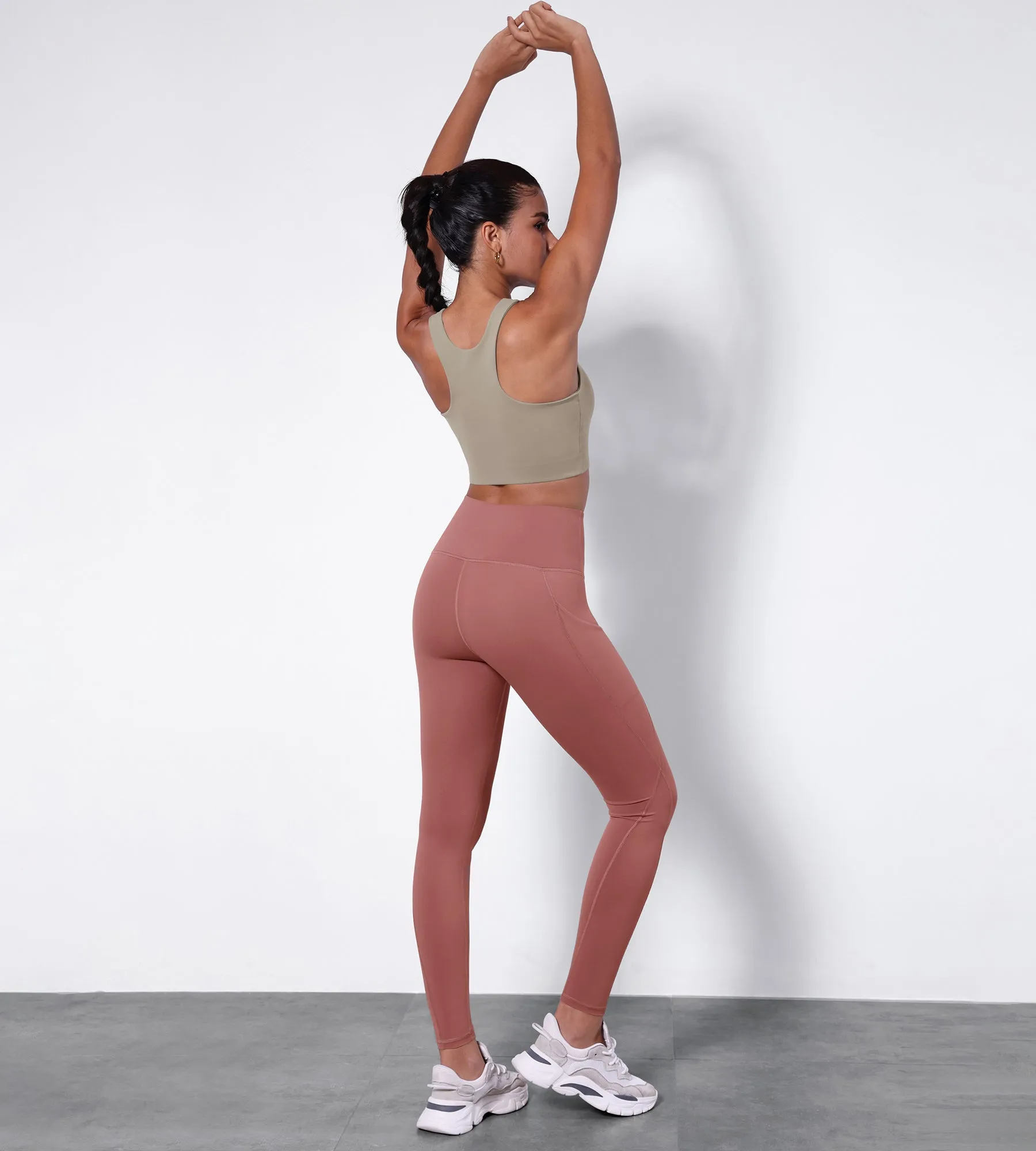 28" High Waisted Yoga Leggings with Pockets