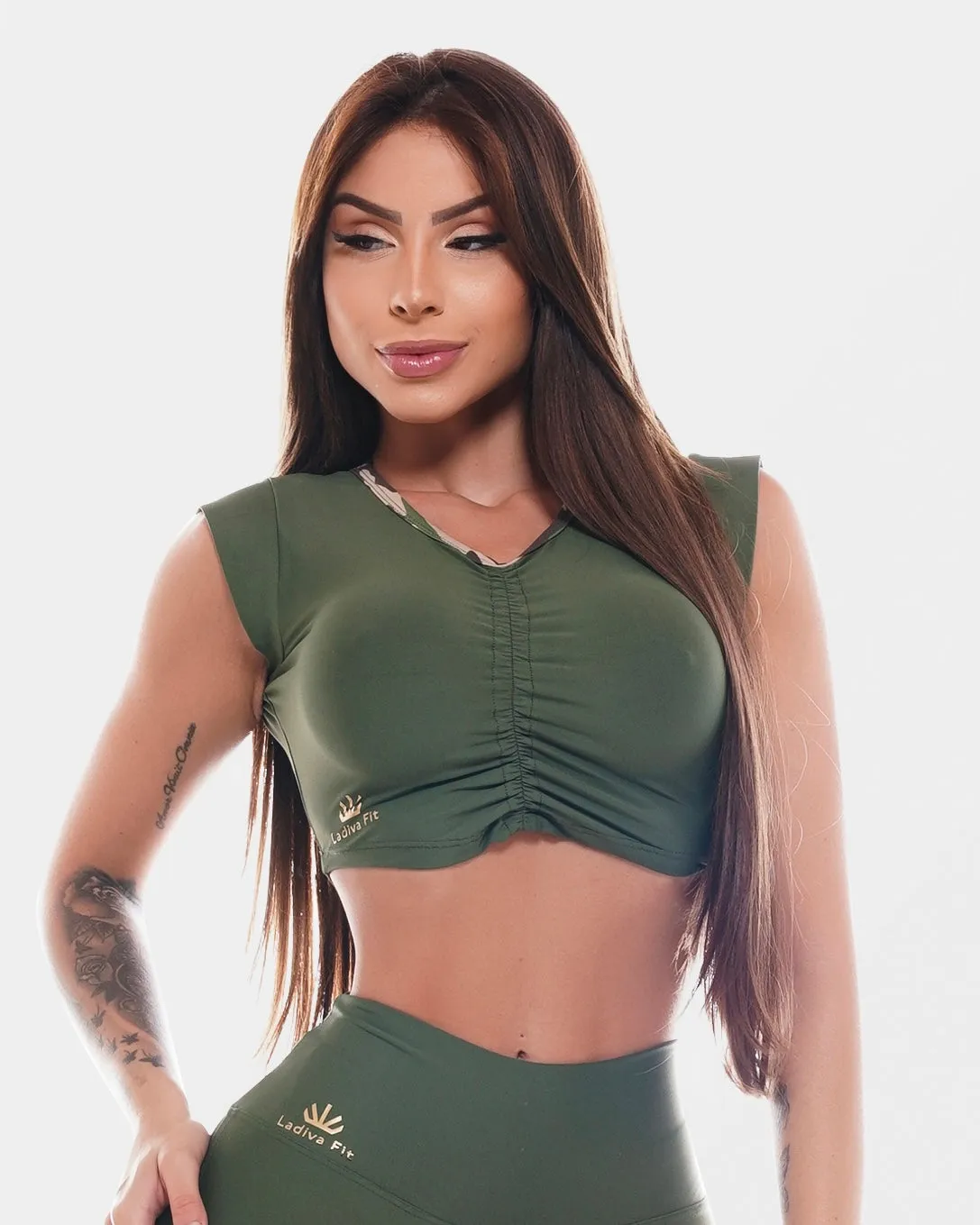 ARMY CROP TOP