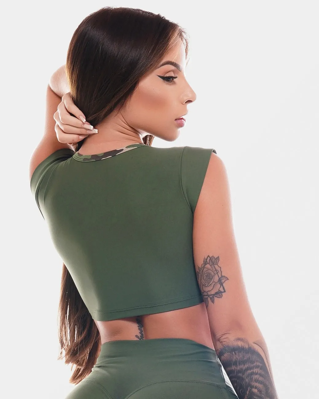 ARMY CROP TOP