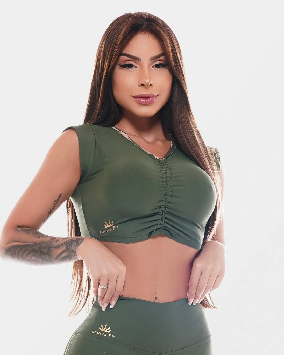 ARMY CROP TOP