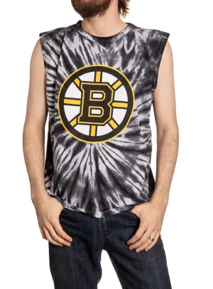 Boston Bruins Spiral Tie Dye Sleeveless Shirt for Men