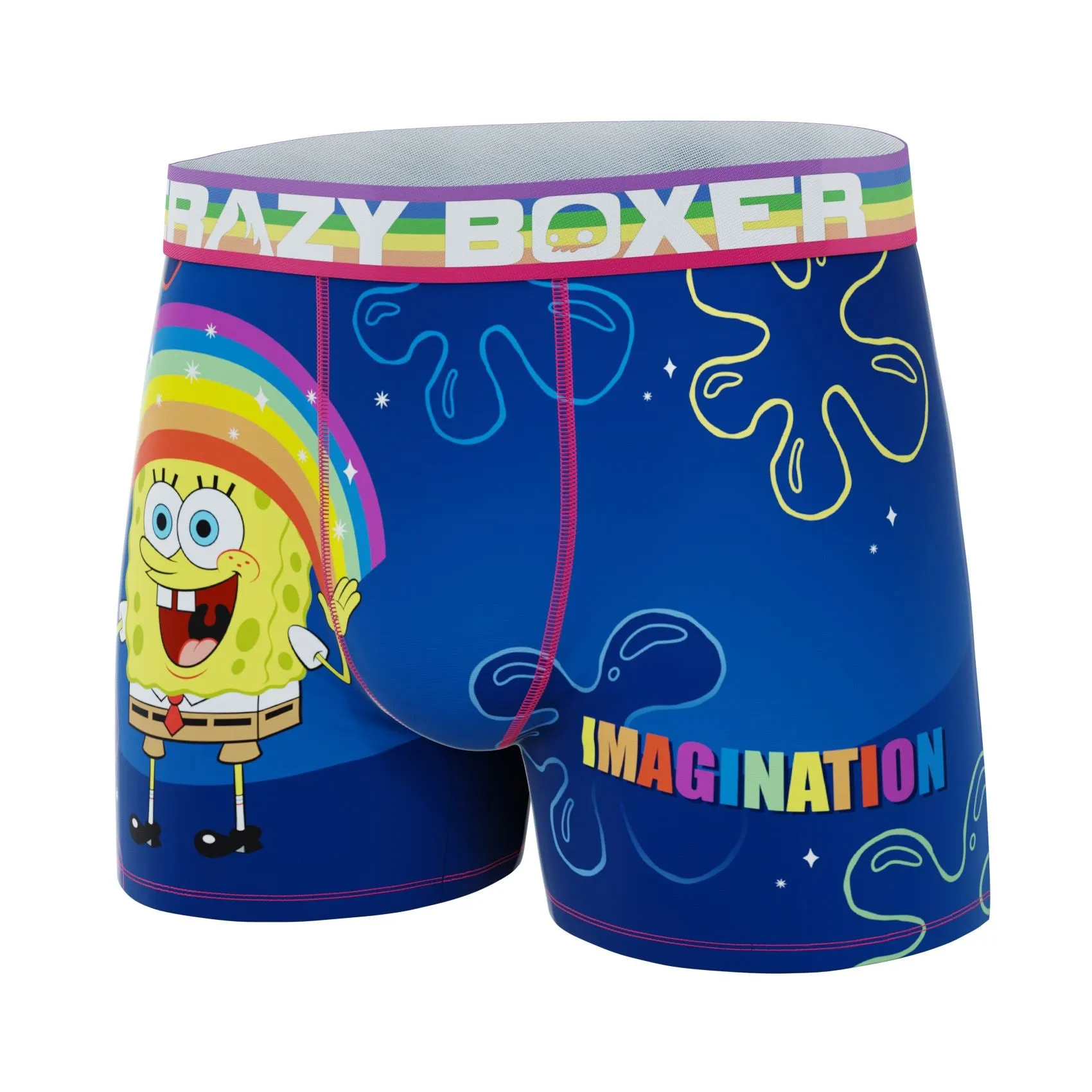 CRAZYBOXER Men's Spongebob Pride Breathable Soft  Boxer Briefs