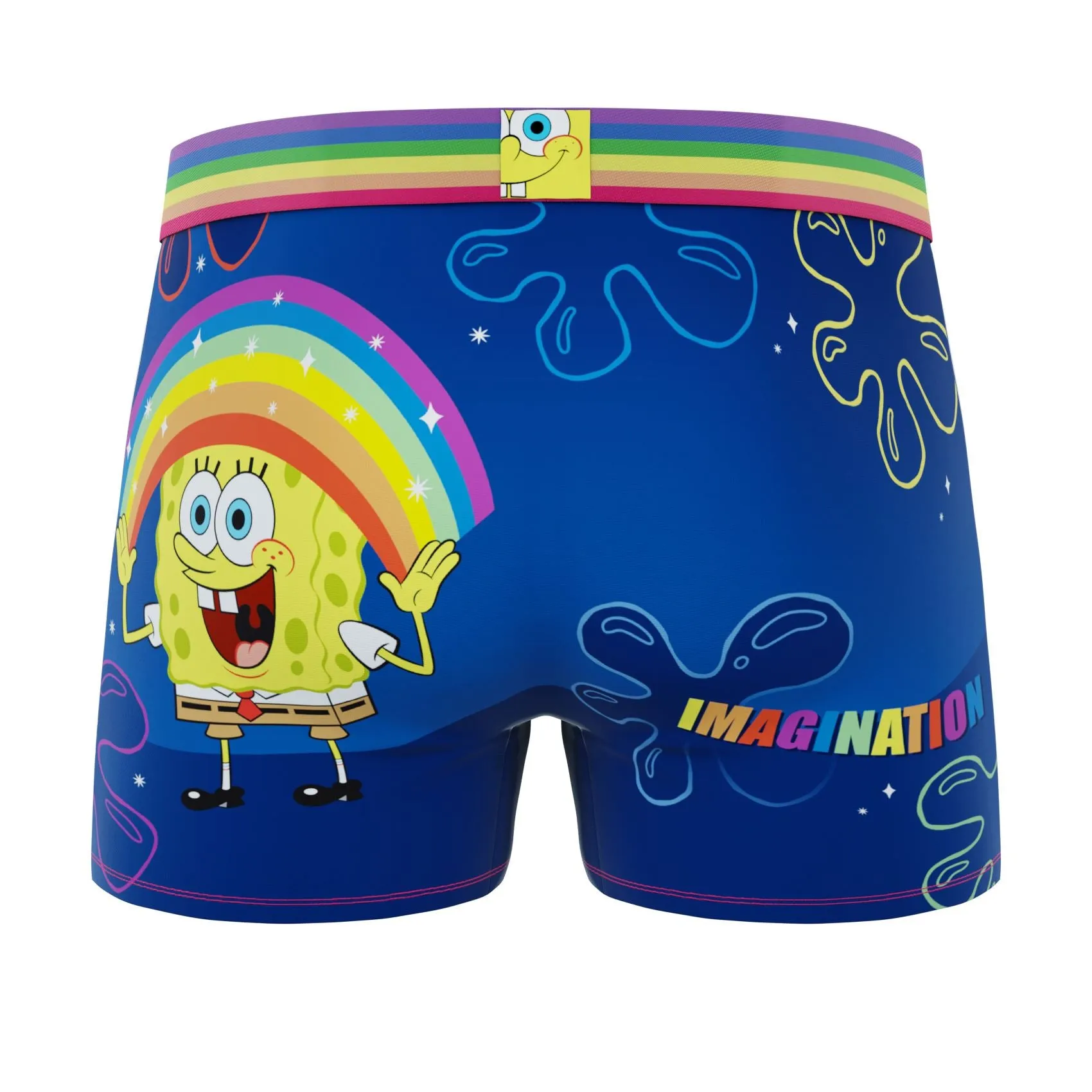 CRAZYBOXER Men's Spongebob Pride Breathable Soft  Boxer Briefs