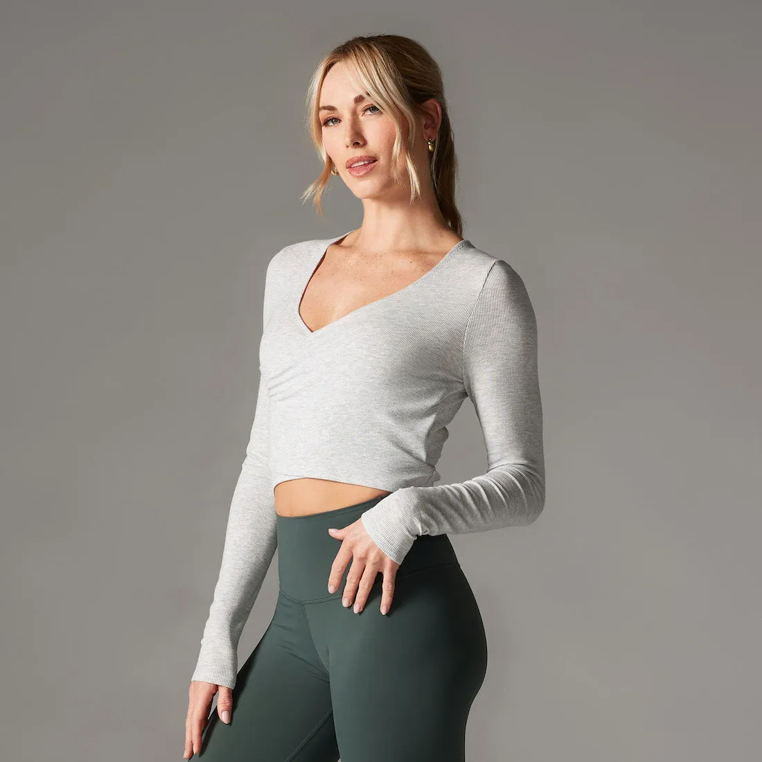 Criss Cross Long Sleeve Top