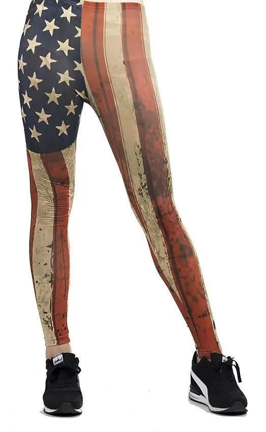Fitness leggings women slim thin 3D printed high leggings
