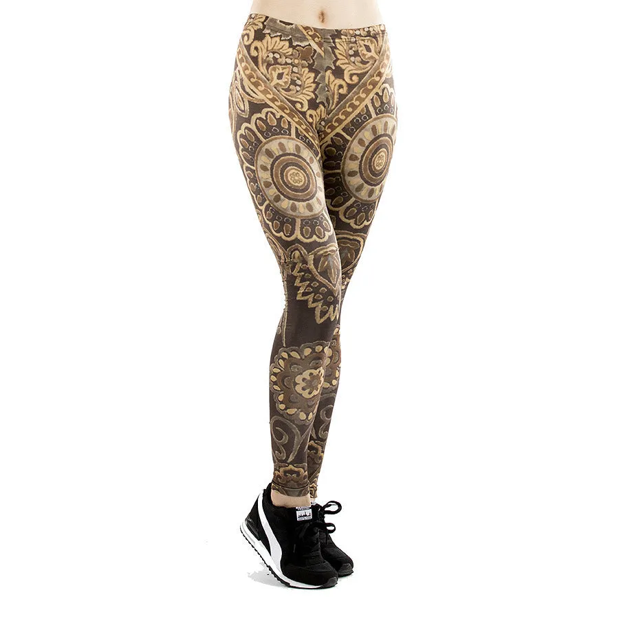 Fitness leggings women slim thin 3D printed high leggings