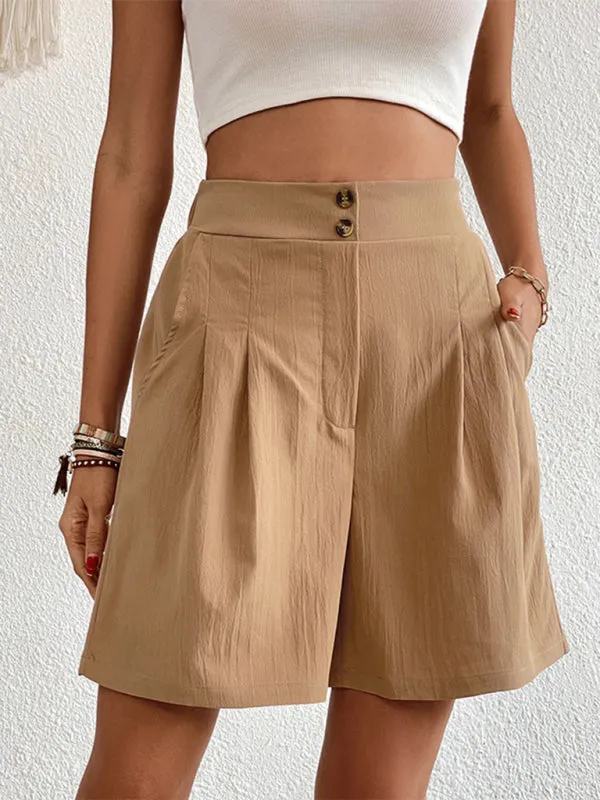 Georgia New Loose Pants Casual Ladies High Waist Wide Leg Shorts