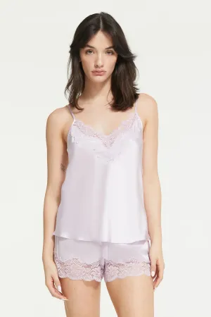 Ginia - Silk Lace  Cami | Soft Lilac