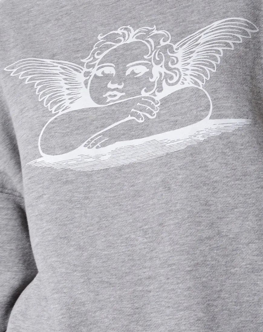 Glo Sweatshirt in Grey Marl Angelo