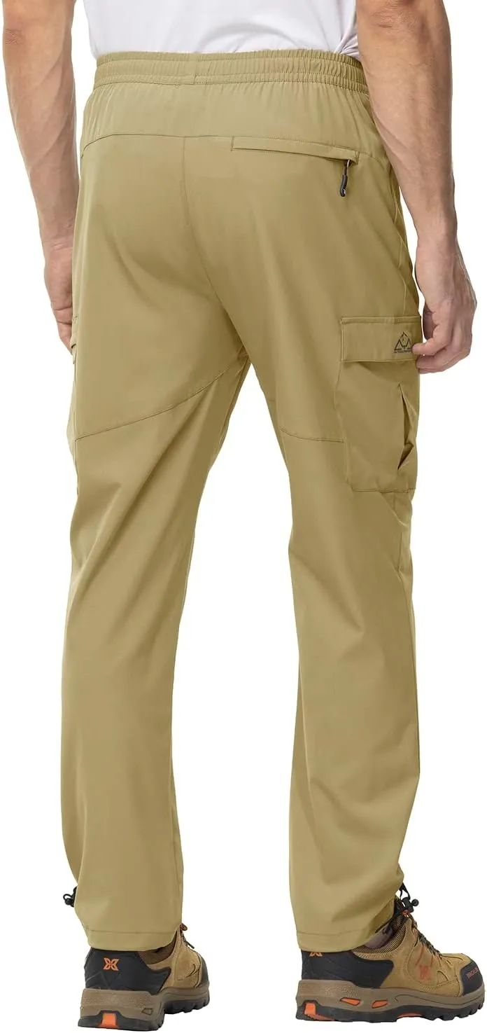 Gopune Men's Lightweight Joggers Quick Dry Hiking Athletic Pants Outdoor Running Casual Track Pants