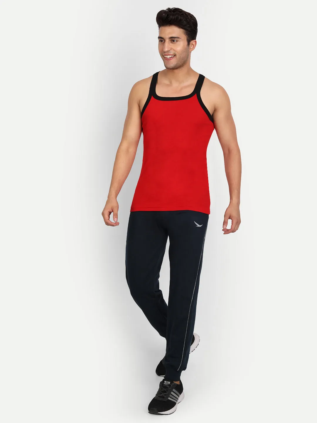 Hiflyers Men Black Slim Fit Solid Terry Joggers