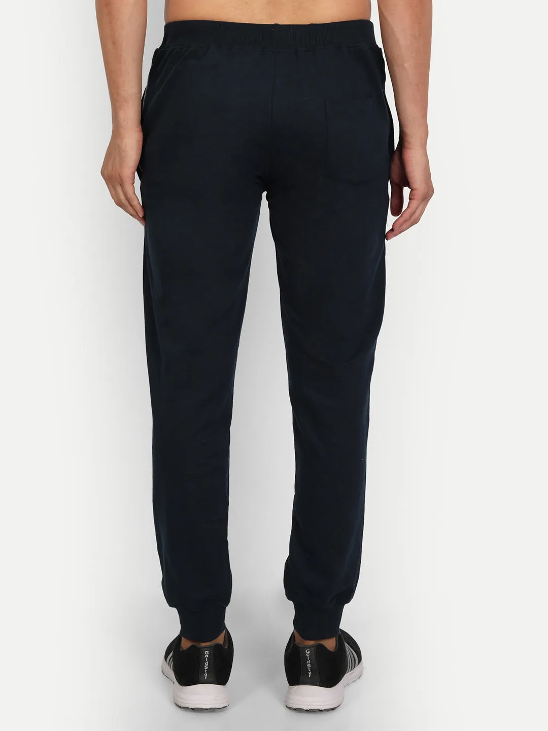 Hiflyers Men Black Slim Fit Solid Terry Joggers