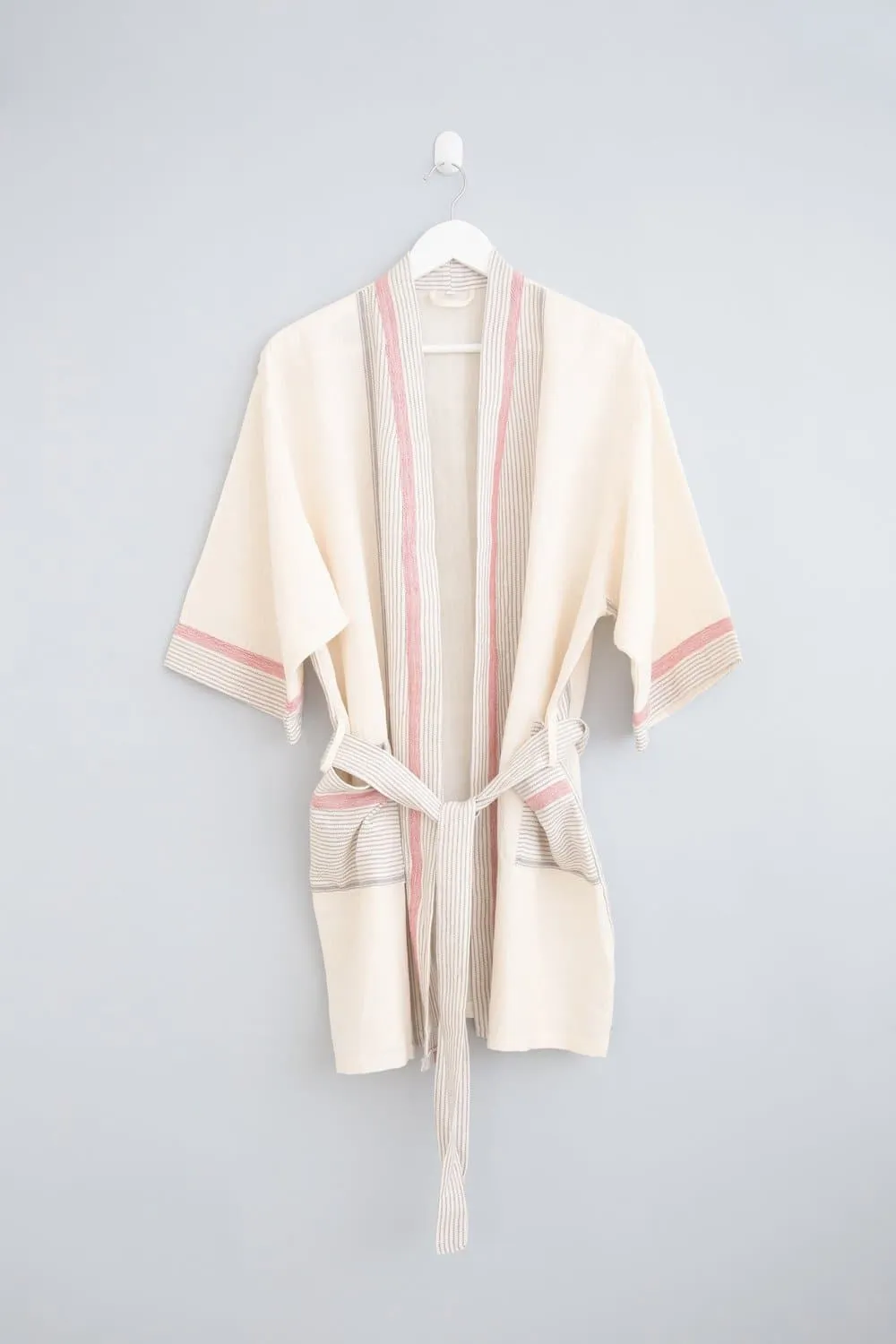 Ivory Cherry Tribeca Short Bathrobe