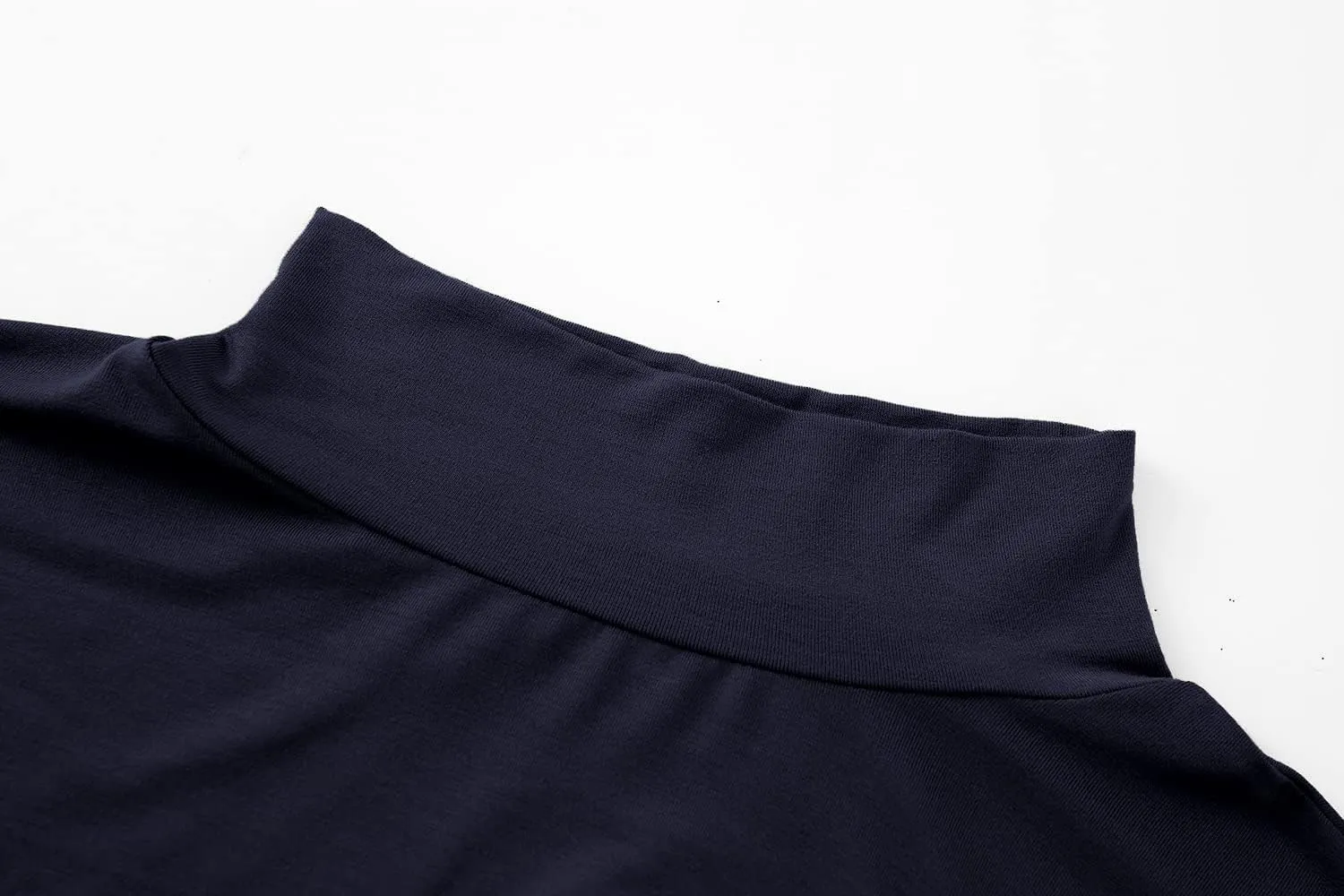 Kindcall Lightweight Mock Turtleneck Crop Tops Long Sleeve Casual Base Layer for Women