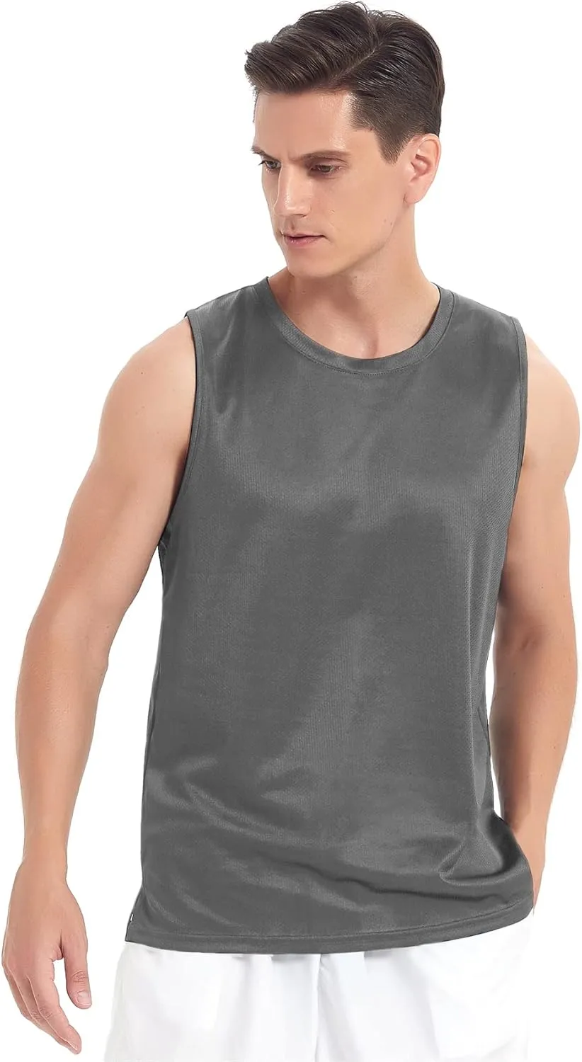 Mens Tank Tops 3 Pack,Quick Dry Gym Sleeveless Muscle T Shirts for Men's Fitness