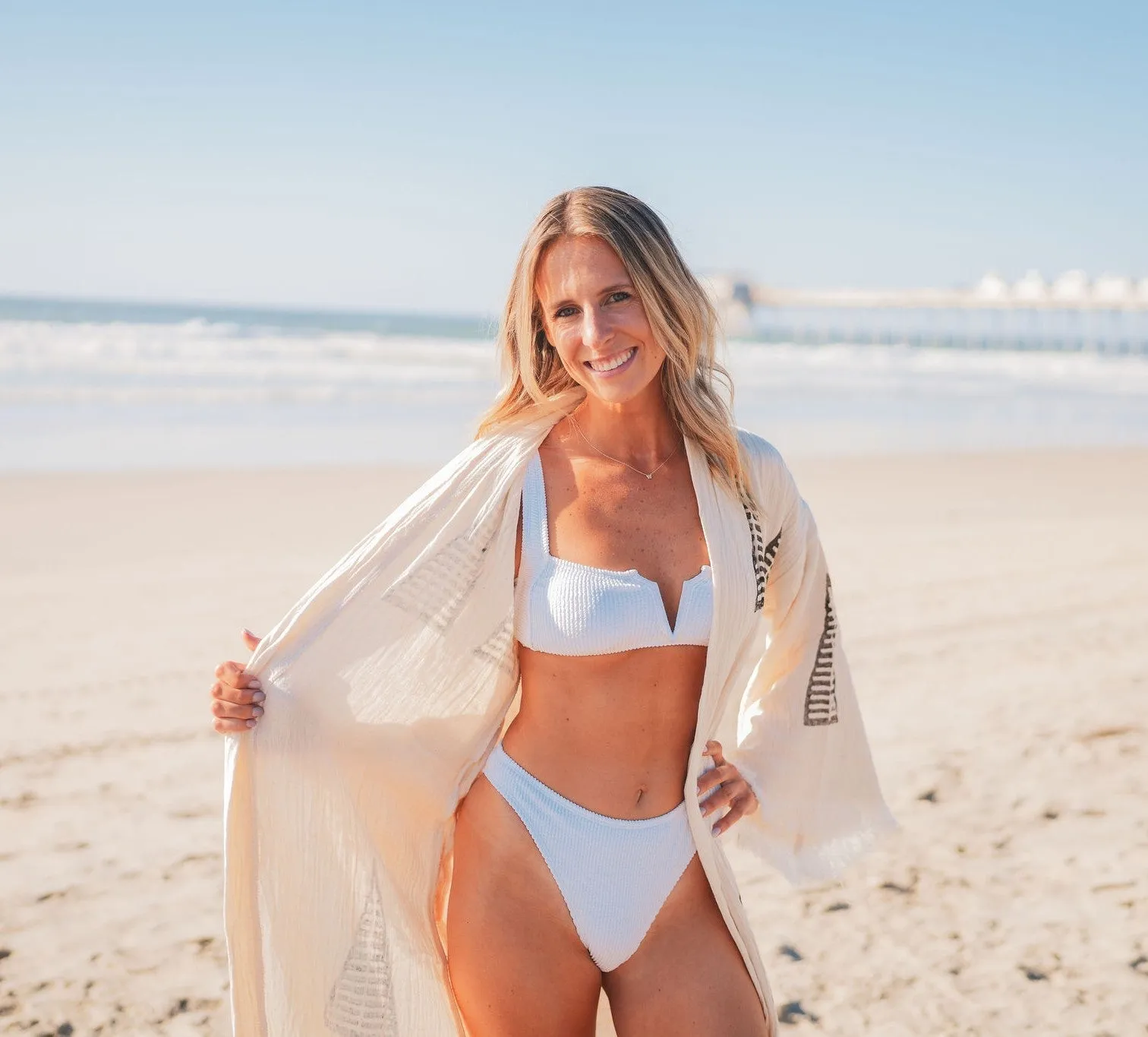 MUSLIN COTTON KIMONO BATHROBE