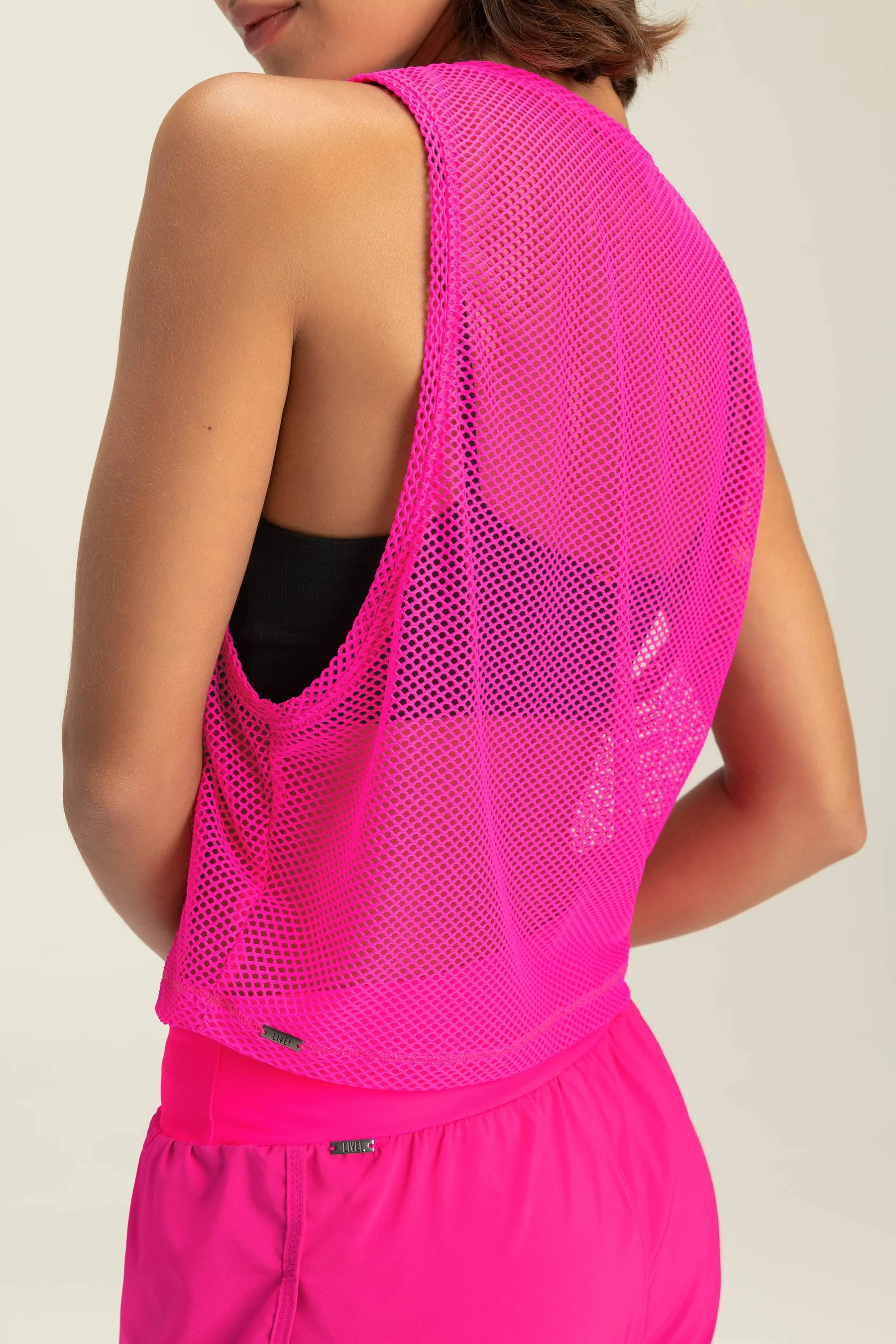 Net Crop Tank Top