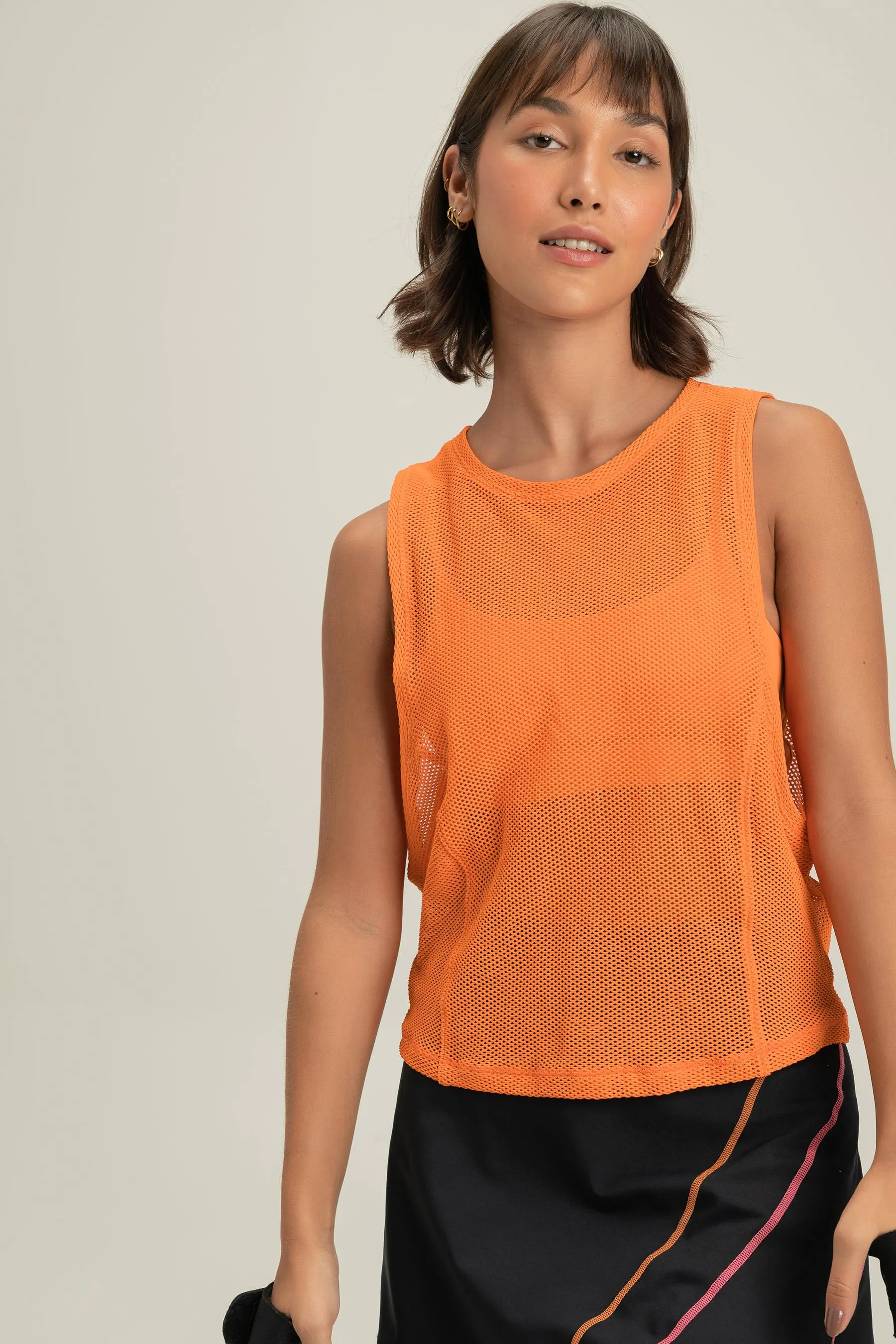 Net Crop Tank Top