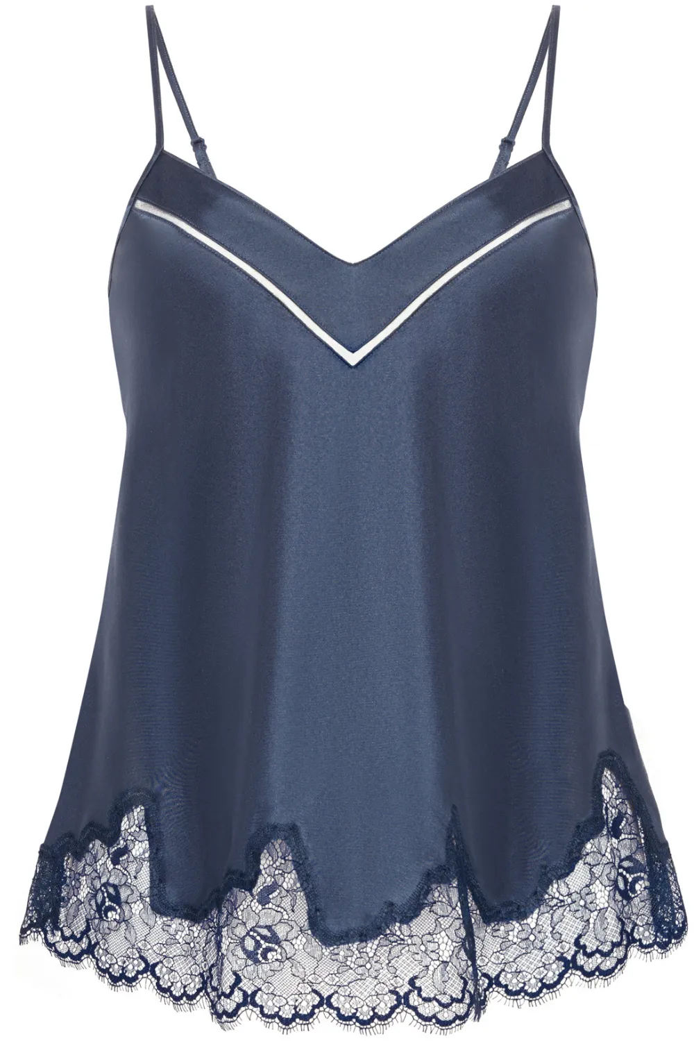 Nocturne Silk Camisole Cinder Blue
