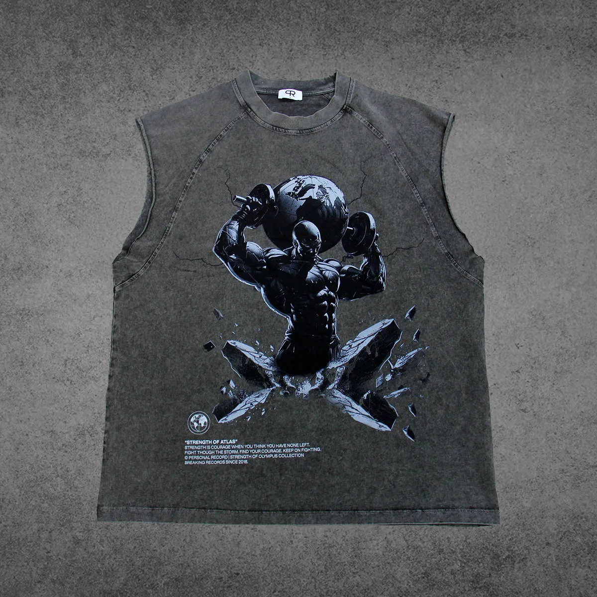 Oversize Olympus Sleeveless - Atlas - Charcoal