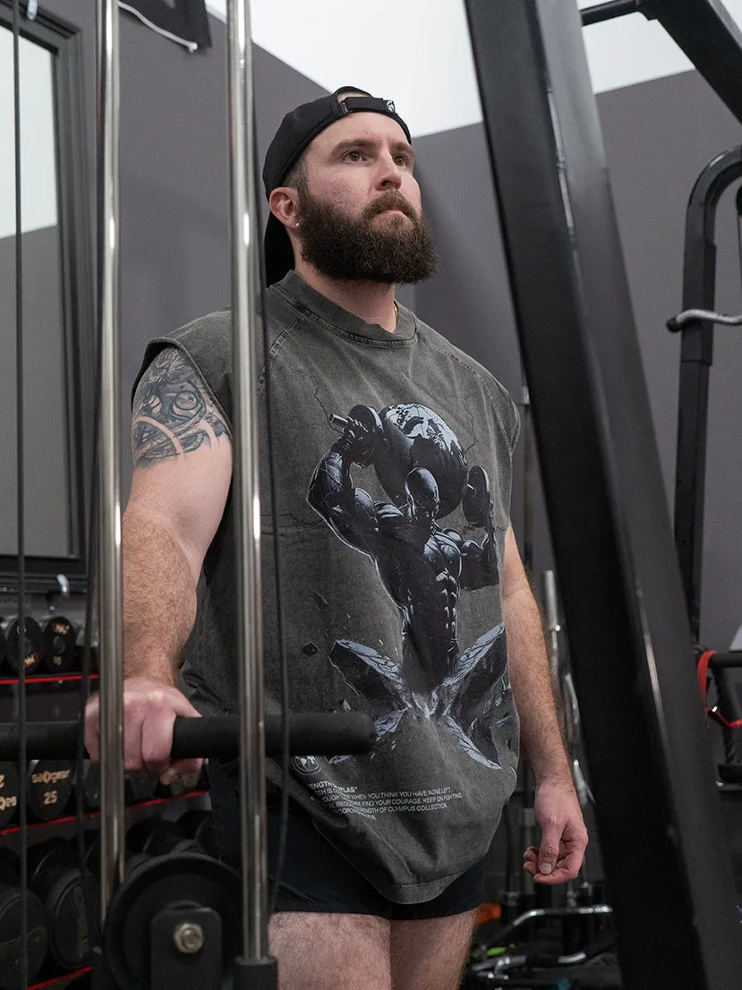 Oversize Olympus Sleeveless - Atlas - Charcoal