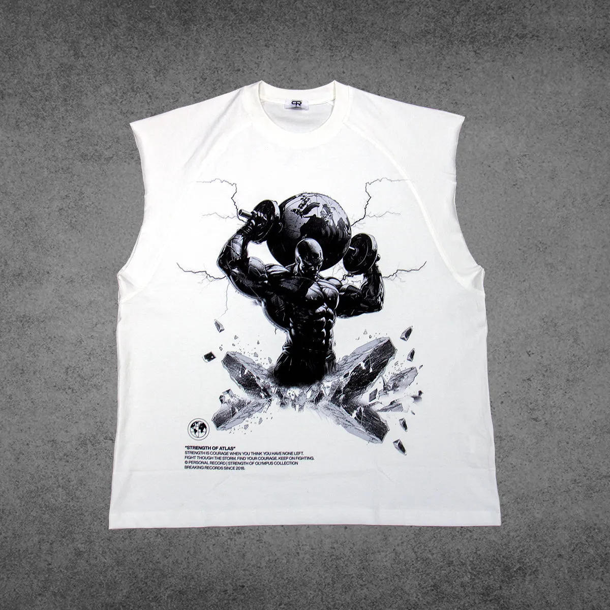 Oversize Olympus Sleeveless - Atlas - White