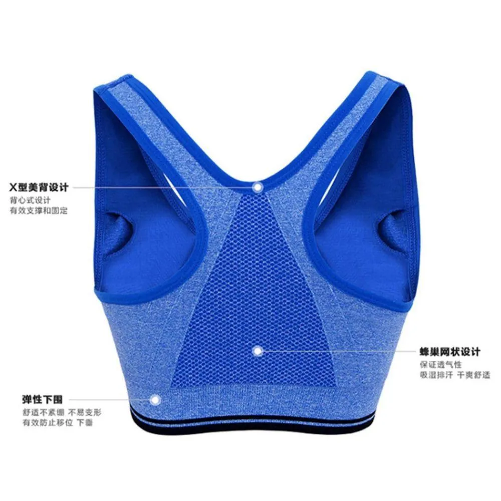 Pack Of 2 Zip Up Wire Free Sports Bra - Branded Sports Bra
