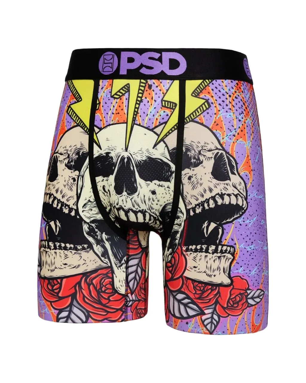 PSD Men's Insane Flaming Bones Boxer Briefs