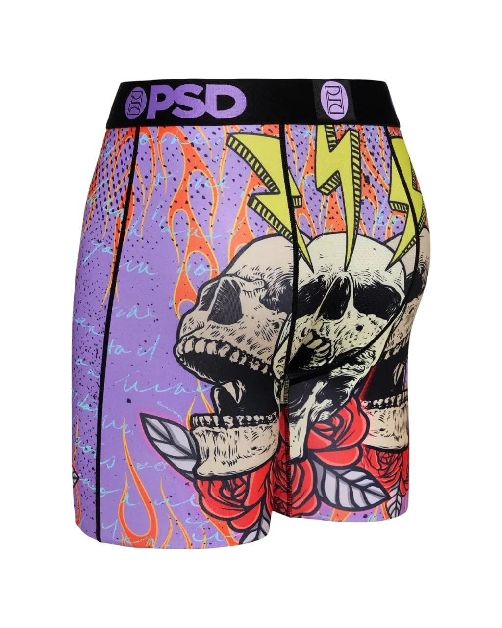 PSD Men's Insane Flaming Bones Boxer Briefs