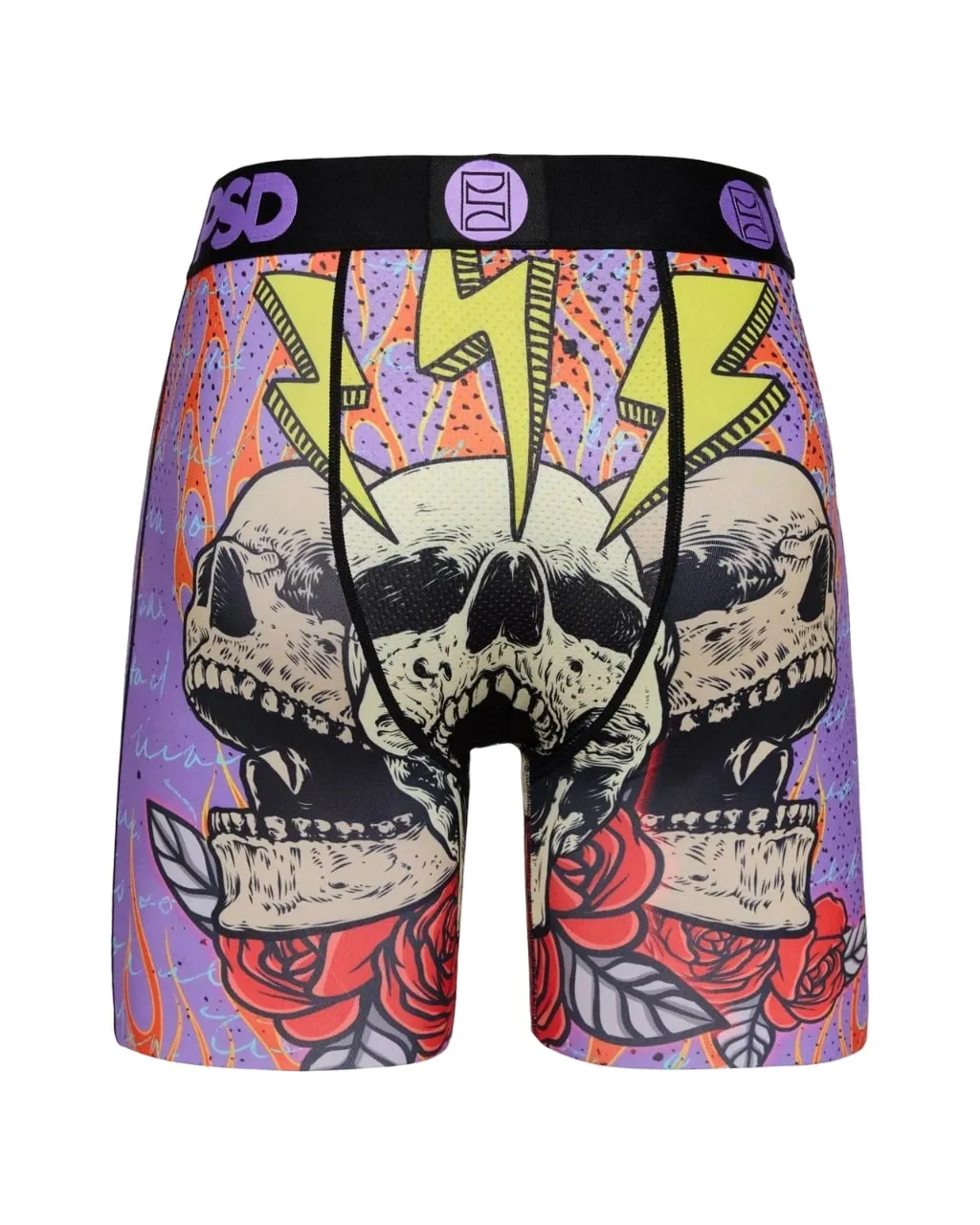 PSD Men's Insane Flaming Bones Boxer Briefs