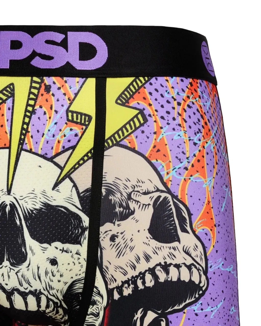 PSD Men's Insane Flaming Bones Boxer Briefs