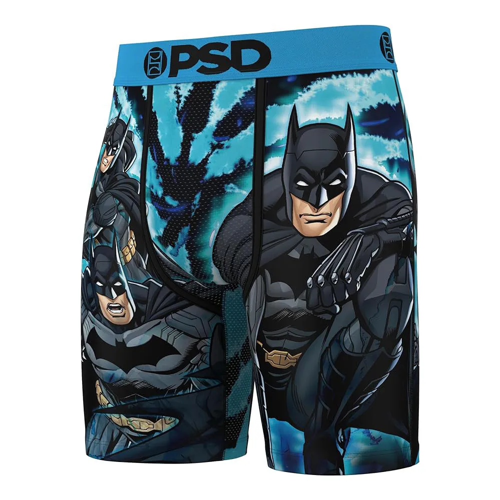 PSD Men's Multicolor Batman Dye Boxer Briefs Medium Underwear - 224180076-MUL-M