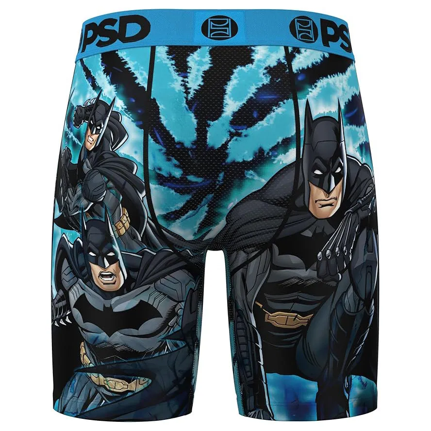PSD Men's Multicolor Batman Dye Boxer Briefs Medium Underwear - 224180076-MUL-M