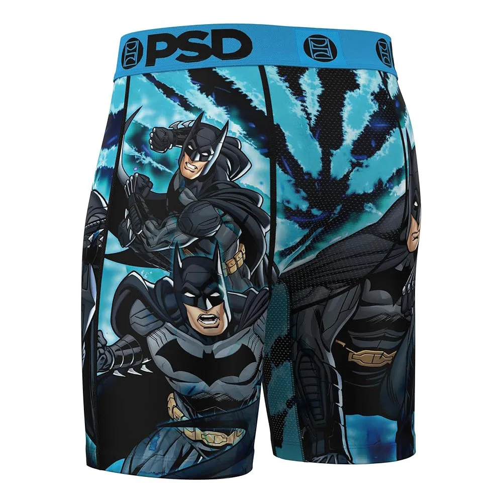 PSD Men's Multicolor Batman Dye Boxer Briefs Medium Underwear - 224180076-MUL-M